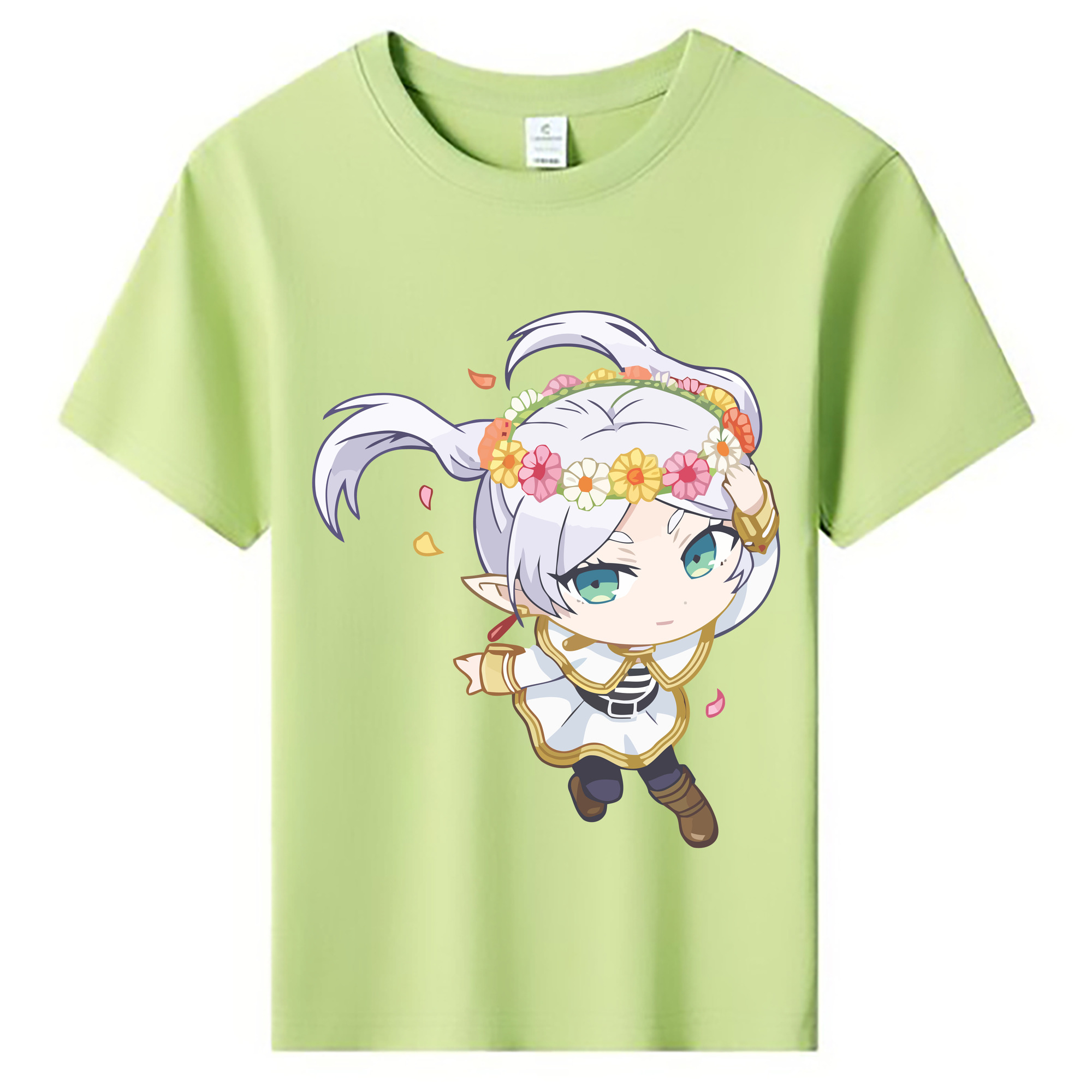 （画像用） 葬送のフリーレン Frieren 綿100％キッズTシャツ（フロントプリント）